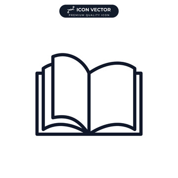 book icon symbol template for graphic and web design collection logo vector illustration
