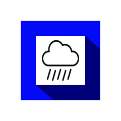 Raining icon vector