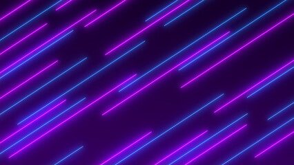 Abstract Retro style of the 80s. Sci-Fi Neon bright on black background. Laser show colorful design for banners advertising technologies.