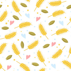 Millet seamless design element cartoon pattern
