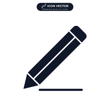 pencil icon symbol template for graphic and web design collection logo vector illustration