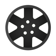 Obraz premium Car wheel rim vector