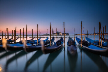 Gondolas at Riva degli Schiavoni, Venice at Sunrise © MargaretClavell