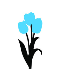 Flower design stock illustration on white background