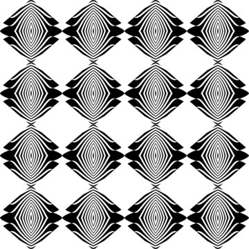 vector black and white seamless pattern. repeated pattern design. 