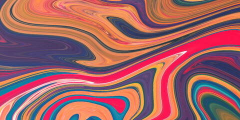 Abstract creative and decorative watercolor Marble ink acrylic painted waves marble texture background.  marbleized bright effect with fluid painting for design ,wallpaper, cover, and wall decoration.