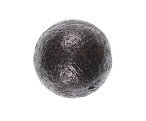 antique cannonball ironball isolated on white background