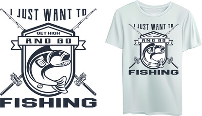 Fishing tshirt design template fishing vector design