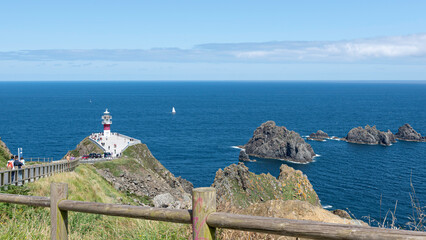 Fototapeta na wymiar Cape Ortegal lighthouse in Galicia, Spain