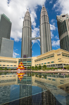 The Petronas Towers in Kuala Lumpur, Malaysia