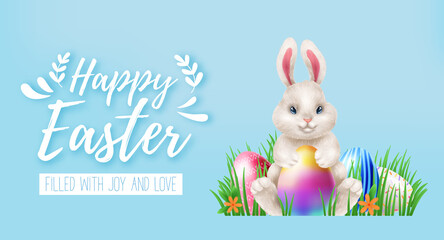 easter bunny vector realism