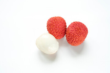Beautiful lychee fruit. Litchi vrukt for advertising. eat lychee fruit