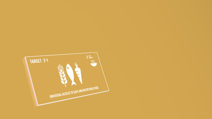 17 Global Goals SDGs Media Card Target 2-1 Zero Hunger