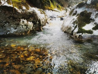 river in the mountains