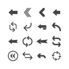 Arrow icons set. Vector Arrows collection.