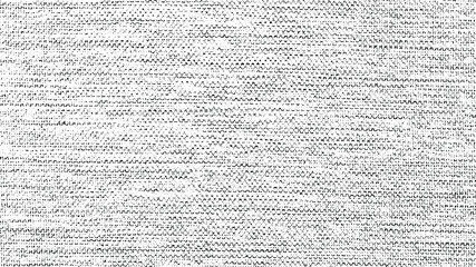 Vector fabric texture. Distressed texture of weaving fabric. Grunge background. Abstract halftone vector illustration. Overlay to create interesting effect and depth. Black isolated on white. EPS10.