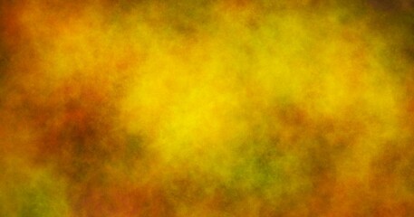 Smoky fiery clouds, watercolor background. 