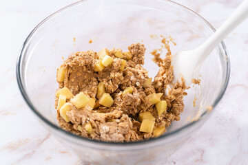 Apple oatmeal cookies