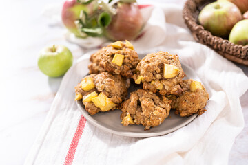 Apple oatmeal cookies