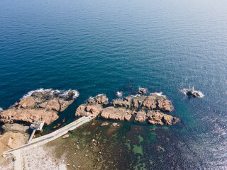 Aerial view of town of Ahtopol,  Bulgaria