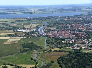 Hansestadt Greifswald, Blick von West nach Ost 2016