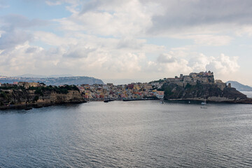 Naklejka premium beautiful view of the island of Procida