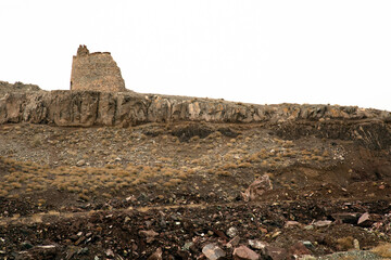 Remains of a stone castle 