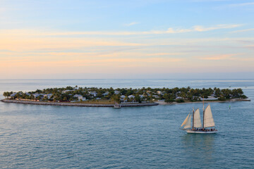 Key west sunset Florida USA summer