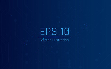 futuristic abstract background. Server, internet, speed. Futuristic tunnel HUD. Motion graphics for an abstract data center .vector illustrator,eps10,wireframe,blue background