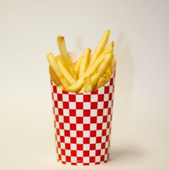 French fries in a cup