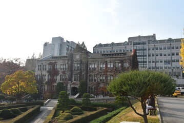 Naklejka premium 학교 캠퍼스 