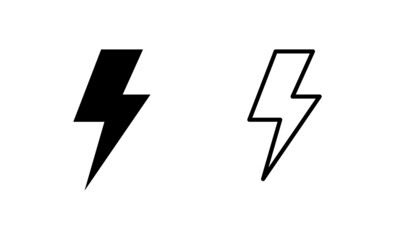 Lightning icon vector. electric sign and symbol. power icon. energy sign
