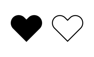 Love icon vector. Heart sign and symbol. Like icon vector.