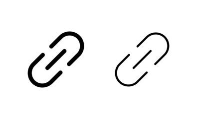 Obraz premium Link icon vector. Hyperlink chain sign and symbol