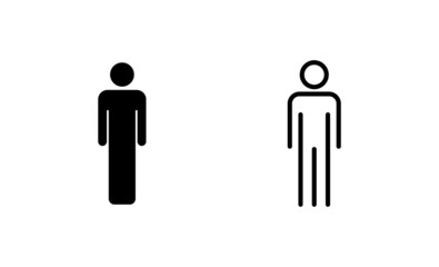 Man icon vector. male sign and symbol. human symbol