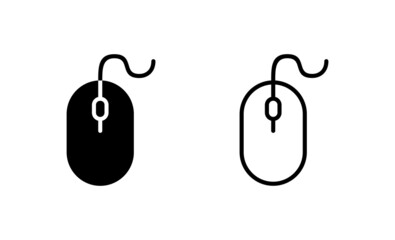 Mouse icon vector. click sign and symbol. pointer icon vector.