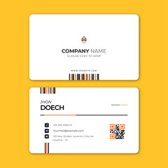 editable, formal and professional business card design