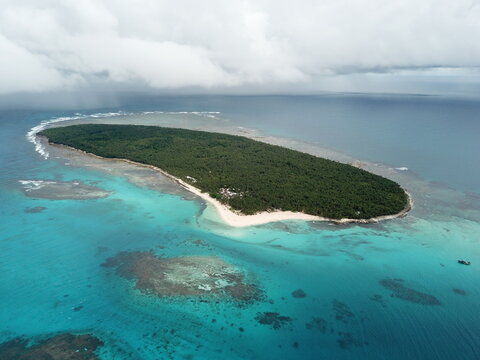 Mavic Pro Drone Shot Aerial View Philippines Siargao Daku Island