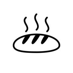 Bread Loaf icon Vector Design Template.