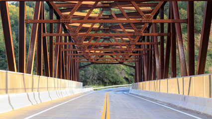 Anderson Lake Bridge. Morgan Hill, Santa Clara County, California, USA.
