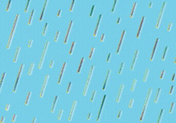 梅雨のストライプ背景_ブルー