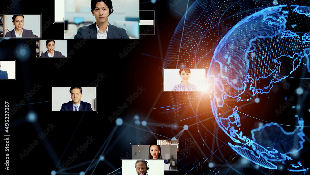 Poster グローバルネットワーク　国際放送　ネット配信　ユーチューバー