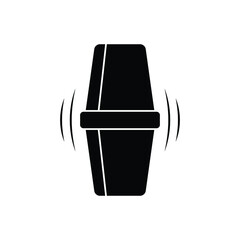 Shaker icon design isolated on white background