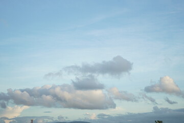 Naklejka na ściany i meble clouds over the sky