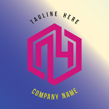 N4 lettering logo is simple, easy to understand and authoritative