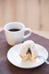 cake with coffee