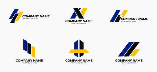 business logo design.  Simple shape logo design for bussines and company