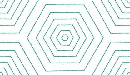 Geometric seamless pattern. Turquoise
