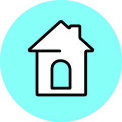 Fototapeta na wymiar Illustration vector of home, minimal home icon, web homepage symbol