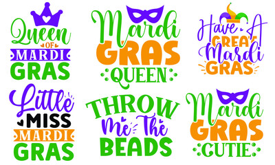 Fototapeta premium Mardi Gras SVG Design Bundle